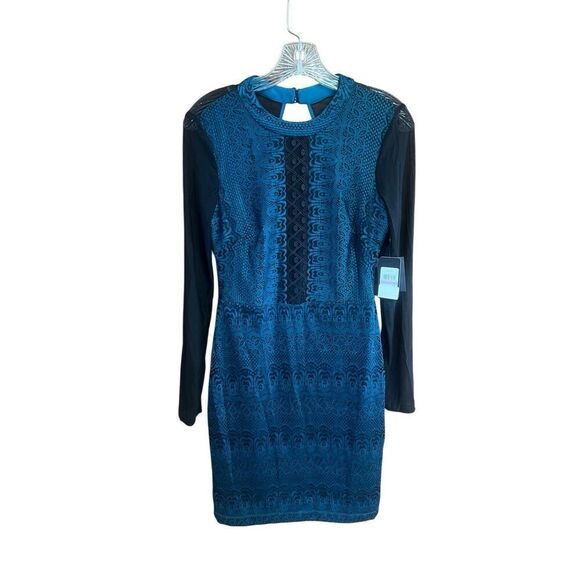 Guess Green/Black Embroidered Dress Sz 6 NWT - Picture 1 of 8